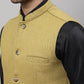 Even Apparels Men's Mustard Pure Wool Nehru Jacket | Swadesiicart