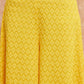 InWeave Women's Butter Yellow Chikankari Long Anarkali Kurta Sharara Set - Swadesiicart