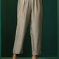 trueBrowns Grey Silk Front Gathered Kurta Pant Set | Swadesiicart