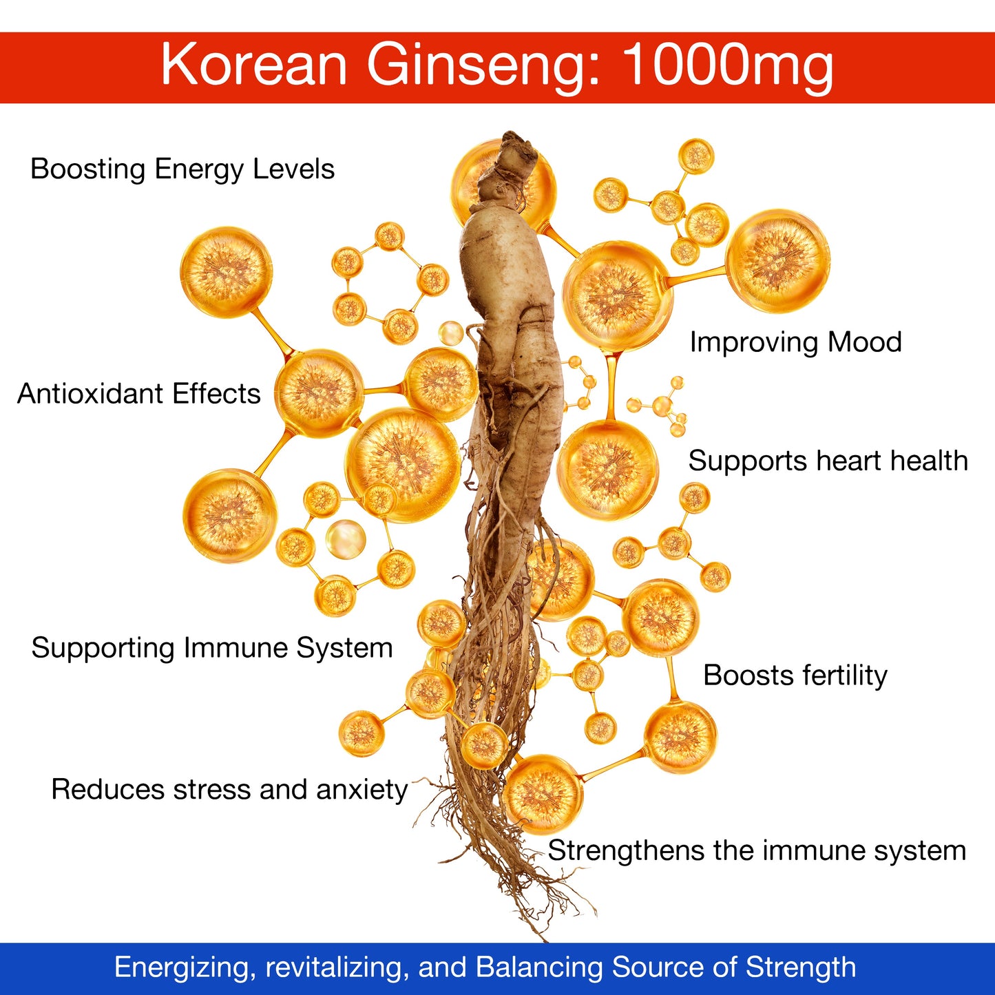 Health Veda Organics Plant Based Korean Red Ginseng Capsules - Swadesiicart