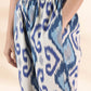 trueBrowns Blue Cotton Ikat Relaxed Co-ord Set - Swadesiicart