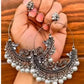 Tehzeeb Creations Women's Silver Colour Combo Pack Of 2 Earring | Swadesiicart