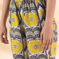 trueBrowns Yellow Cotton Ikat Sleeveless Kurta Pant Set | Swadesiicart