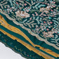 House of Panchhi Teal - Georgette Sequins, Mirror And Thread Embroidery Lehenga Choli | Swadesiicart
