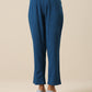 trueBrowns Classic Blue Slub Texture Relax Fit Co-Ord Set - Swadesiicart