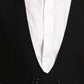 Even Apparels Men's Black Double Breast Waistcoat | Swadesiicart