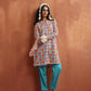 trueBrowns Off White Print Kurta Co-ord Set - Swadesiicart