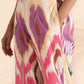 trueBrowns Pink Cotton Ikat Shirt Co-ord Set - Swadesiicart