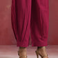trueBrowns Magenta Cotton Kurta Co-ord set - Swadesiicart