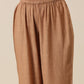trueBrowns Beige Slub Texture Sleeveless Flared Kurta Pant Set | Swadesiicart