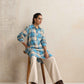 trueBrowns Beige Check Winter Top | Swadesiicart