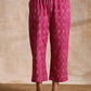 trueBrowns Pink Dabu Print Cotton Baggy Sleeve Co-Ord Set - Swadesiicart