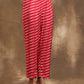 trueBrowns Pink Lehariya Printed Silk Kaftan Co-Ord Set - Swadesiicart