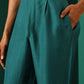 trueBrowns Men's Teal Silk Co-ord Set - Swadesiicart