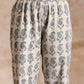 trueBrowns Grey Dabu Buta Print Cotton V-Square Neck Co-Ord Set - Swadesiicart