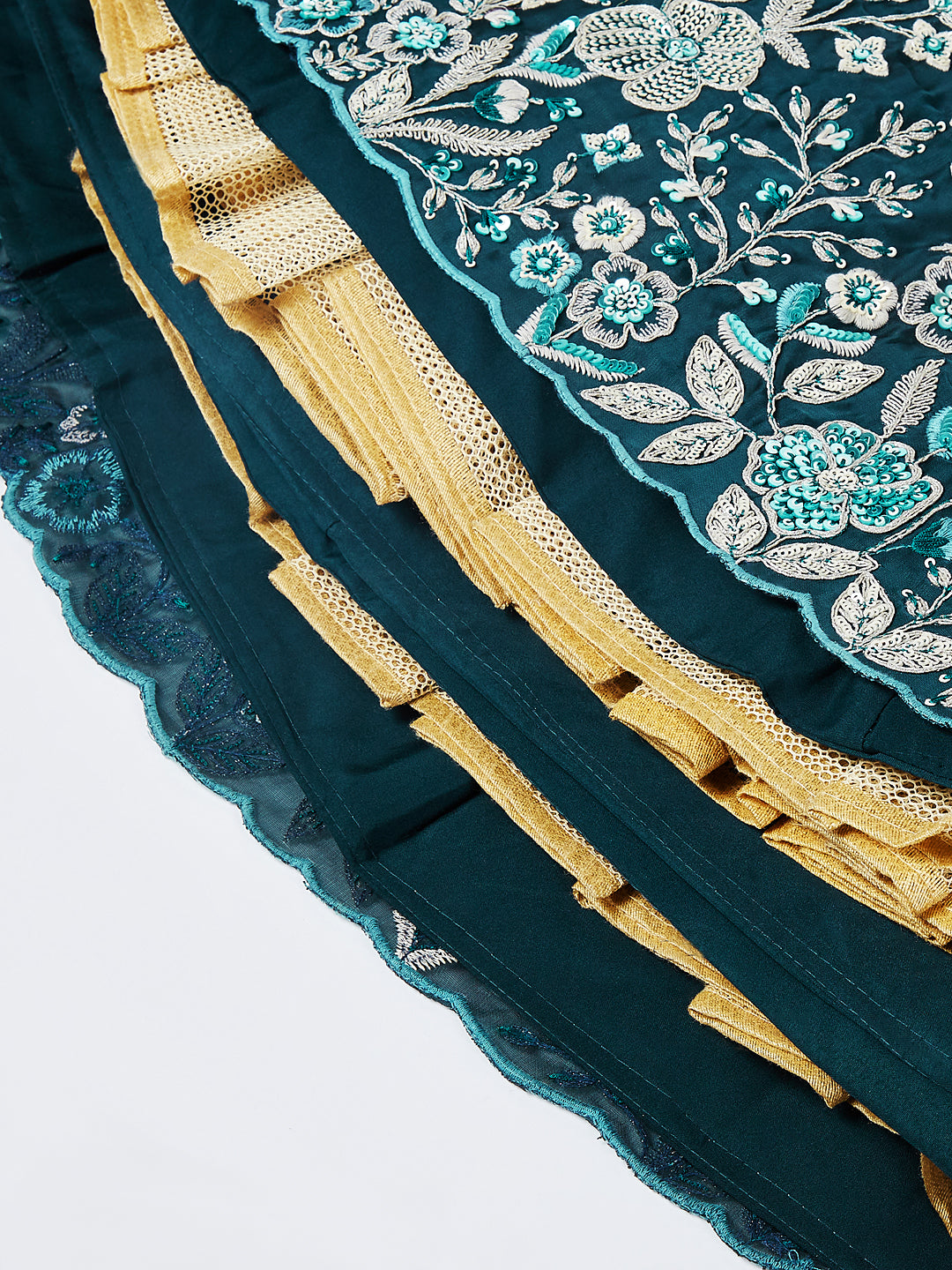 House of Panchhi Pink Net Cutdana, Sequins And Zarkan Embroidery Lehenga Choli & Dupatta | Swadesiicart