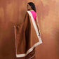 trueBrowns Brown Silk Ready To Wear Saree | Swadesiicart