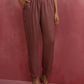 trueBrowns Red Modal Straight Fit Kurta Set | Swadesiicart