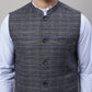 Even Apparels Men's Grey Nehru Jacket With Welt Pockets | Swadesiicart