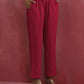 trueBrowns Magenta Cotton Dobby Kurta Set | Swadesiicart