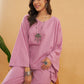 InWeave Women's Mauve Kantha Boho Full Sleeve Coord Set - Swadesiicart