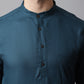 Even Apparels Green Kurta With Band Collar | Swadesiicart