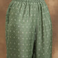 trueBrowns Light Green Bandhani Printed Silk Kurta Pant Set | Swadesiicart