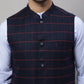Even Apparels Men's Blue Nehru Jacket With Welt Pockets | Swadesiicart