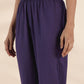 trueBrowns Purple Cotton Relaxed Co-ord Set - Swadesiicart