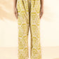 trueBrowns Lime Cotton Ikat Sleeveless Co-ord Set - Swadesiicart