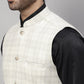 Even Apparels Men's Cream Pure Wool Nehru Jacket | Swadesiicart