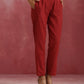 trueBrowns Maroon Cotton Dobby Kurta Set | Swadesiicart