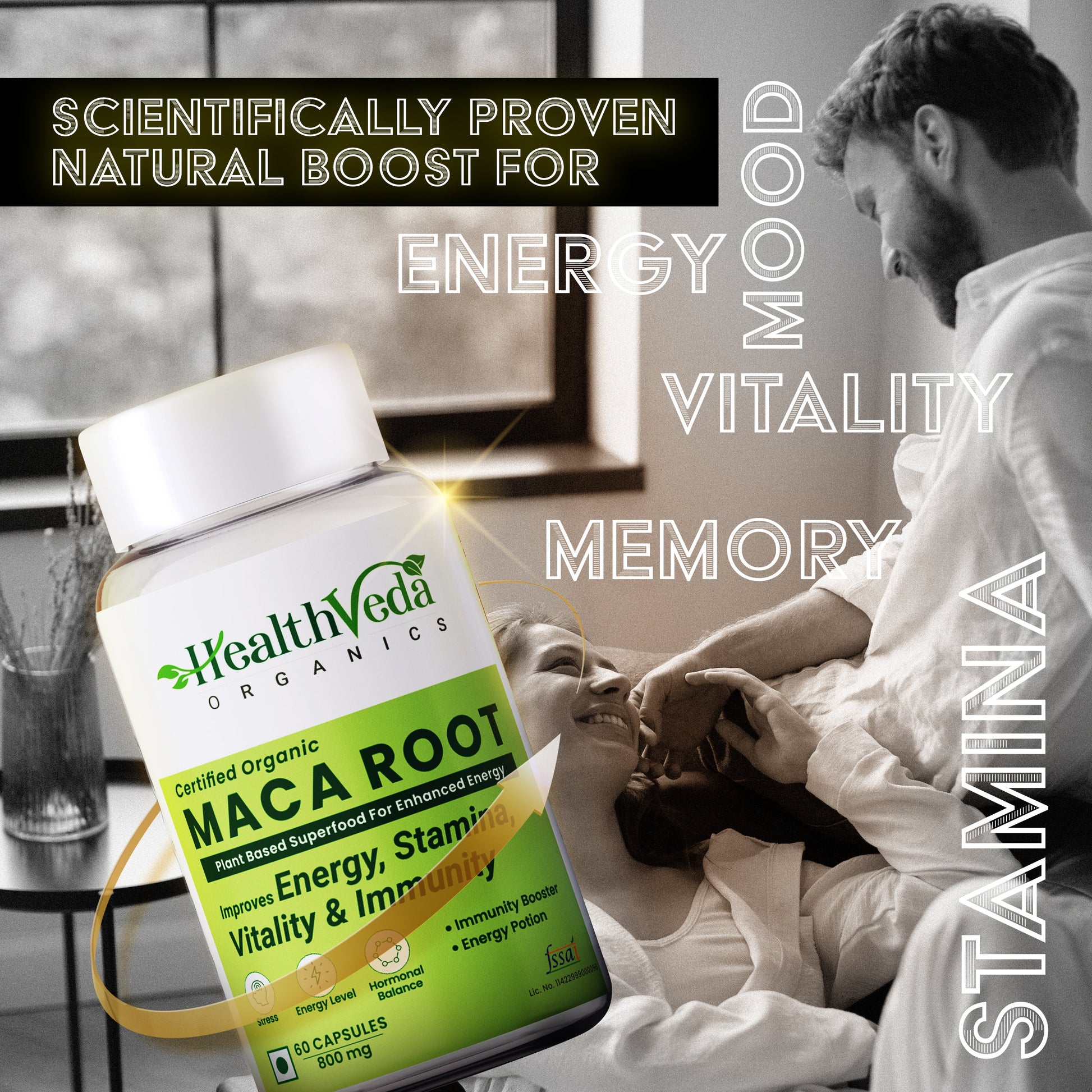 Health Veda Organics Maca Root Capsules | Swadesiicart