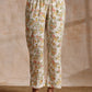 trueBrowns White Multi Color Overall Block Print Cotton Kurta Pant Set | Swadesiicart