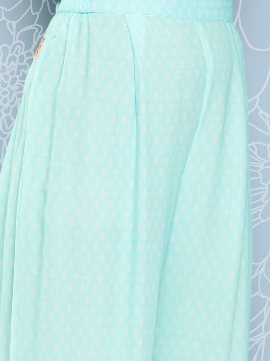 Ahalyaa Floral Printed Ethnic Co-Ords - Swadesiicart