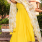 Pomcha Jaipur Yellow Berry Cotton Anarkali Set | Swadesiicart