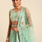 House of Panchhi Sea Green Georgette heavy Sequinse embroidery Lehenga choli & Dupatta | Swadesiicart