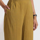 trueBrowns Green Cotton Print Top & Flared Pants Co-ord Set - Swadesiicart