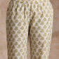 trueBrowns Green Buta On Off-White Block Print Cotton Co-Ord Set - Swadesiicart