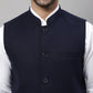 Even Apparels Men's Blue Pure Wool Nehru Jacket | Swadesiicart