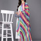 Ahalyaa Floral Printed High Slit Gotta Patti Pure Cotton Kurta With Palazzos & Dupatta | Swadesiicart