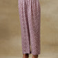 trueBrowns Dark Mauve Bandhani Printed Silk Collared Co-Ord Set - Swadesiicart