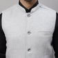 Even Apparels Men's Grey Pure Wool Nehru Jacket | Swadesiicart