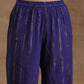 trueBrowns Spectrum Blue Gold Cotton Overlap Co-Ord Set - Swadesiicart