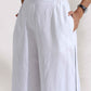 trueBrowns White Cotton Print Jacket Co-ord Set - Swadesiicart