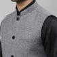 Even Apparels Men's Grey Pure Wool Nehru Jacket | Swadesiicart