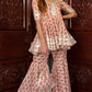 Pomcha Jaipur Peach Hand Block Cotton Sharara Set | Swadesiicart