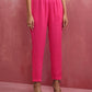 trueBrowns Pink Modal Round Neck Kurta Co-ord Set - Swadesiicart