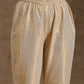 trueBrowns Ivory Gold Cotton Anarkali Set | Swadesiicart