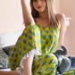 Pomcha Jaipur Gulzar Blue Hand Block Cotton Night Set | Swadesiicart